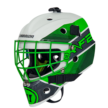 Warrior Ritual F2 E Bambini Torwart Maske neongrün-weiss